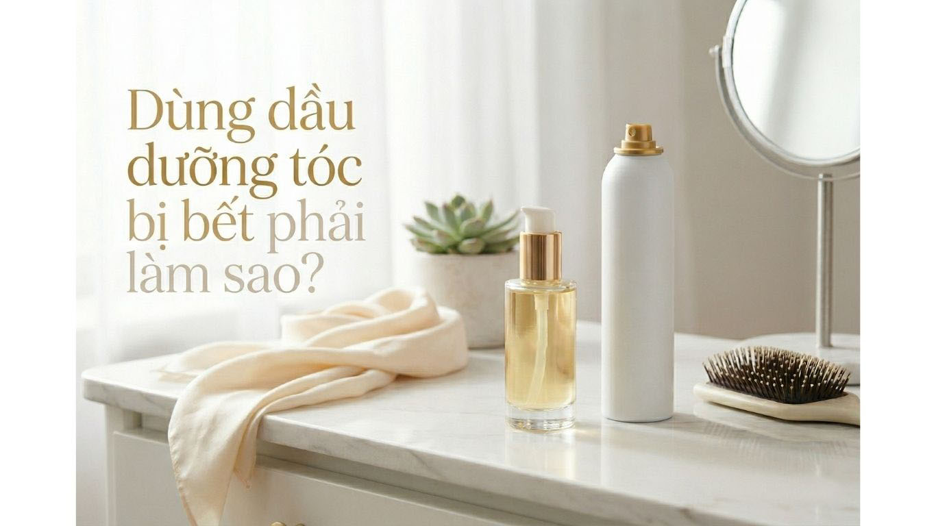Dùng dầu dưỡng tóc bị bết phải làm sao? Cách dùng đúng cách