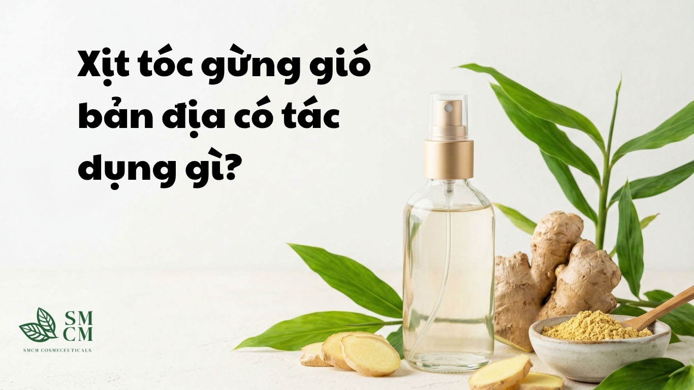 Xịt tóc gừng gió bản địa có tác dụng gì? Bí quyết cho mái tóc chắc khỏe